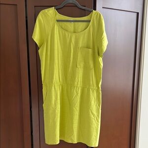 Madewell Lime Green Mini Dress